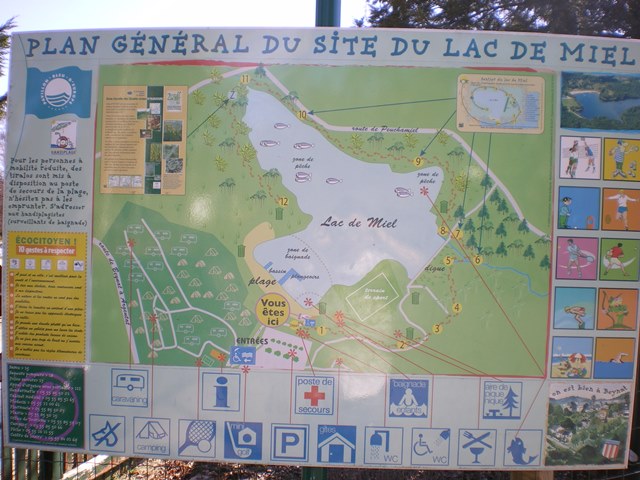 Plan du lac de miel