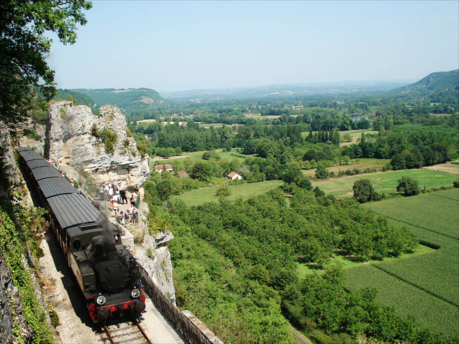 Parcours le long de la falaise